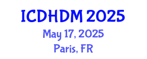 International Conference on Digital Healthcare and Disease Management (ICDHDM) May 17, 2025 - Paris, France
