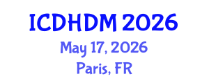 International Conference on Digital Healthcare and Disease Management (ICDHDM) May 17, 2026 - Paris, France