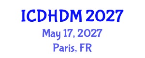 International Conference on Digital Healthcare and Disease Management (ICDHDM) May 17, 2027 - Paris, France