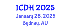 International Conference on Digital Healthcare (ICDH) January 28, 2025 - Sydney, Australia