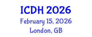 International Conference on Digital Healthcare (ICDH) February 15, 2026 - London, United Kingdom