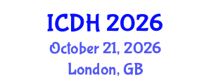 International Conference on Digital Healthcare (ICDH) October 21, 2026 - London, United Kingdom