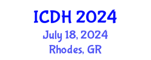 International Conference on Digital Heritage (ICDH) July 19, 2024 - Rhodes, Greece