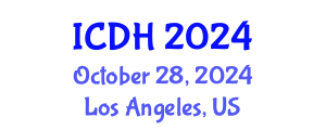 International Conference on Digital Heritage (ICDH) October 28, 2024 - Los Angeles, United States