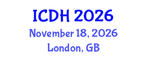 International Conference on Digital Heritage (ICDH) November 18, 2026 - London, United Kingdom