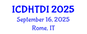 International Conference on Digital Holography and Three-Dimensional Imaging (ICDHTDI) September 16, 2025 - Rome, Italy