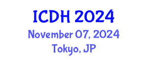 International Conference on Digital Humanities (ICDH) November 07, 2024 - Tokyo, Japan