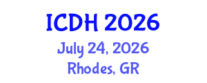 International Conference on Digital Humanities (ICDH) July 24, 2026 - Rhodes, Greece International Conference on Digital Humanities (ICDH) July 24, 2026 - Rhodes, Greece