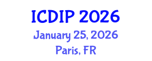 International Conference on Digital Image Processing (ICDIP) January 25, 2026 - Paris, France