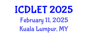 International Conference on Digital Libraries and Educational Technology (ICDLET) February 11, 2025 - Kuala Lumpur, Malaysia