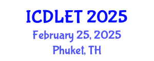 International Conference on Digital Libraries and Educational Technology (ICDLET) February 25, 2025 - Phuket, Thailand