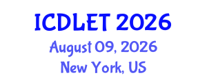 International Conference on Digital Libraries and Educational Technology (ICDLET) August 09, 2026 - New York, United States