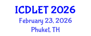 International Conference on Digital Libraries and Educational Technology (ICDLET) February 23, 2026 - Phuket, Thailand International Conference on Digital Libraries and Educational Technology (ICDLET) February 23, 2026 - Phuket, Thailand