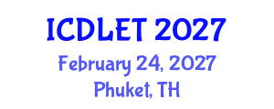 International Conference on Digital Libraries and Educational Technology (ICDLET) February 24, 2027 - Phuket, Thailand International Conference on Digital Libraries and Educational Technology (ICDLET) February 24, 2027 - Phuket, Thailand