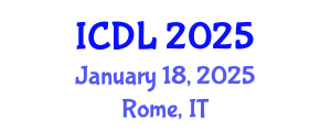 International Conference on Digital Libraries (ICDL) January 18, 2025 - Rome, Italy