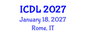 International Conference on Digital Libraries (ICDL) January 18, 2027 - Rome, Italy International Conference on Digital Libraries (ICDL) January 18, 2027 - Rome, Italy