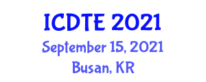International Conference on Digital Technology in Education (ICDTE) September 15, 2021 - Busan, Republic of Korea