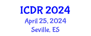 International Conference on Dipterology Research (ICDR) April 25, 2024 - Seville, Spain