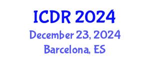 International Conference on Dipterology Research (ICDR) December 23, 2024 - Barcelona, Spain