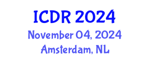 International Conference on Dipterology Research (ICDR) November 04, 2024 - Amsterdam, Netherlands