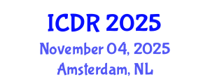 International Conference on Dipterology Research (ICDR) November 04, 2025 - Amsterdam, Netherlands