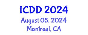 International Conference on Disability and Diversity (ICDD) August 05, 2024 - Montreal, Canada