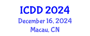 International Conference on Disability and Diversity (ICDD) December 16, 2024 - Macau, China