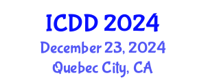 International Conference on Disability and Diversity (ICDD) December 23, 2024 - Quebec City, Canada