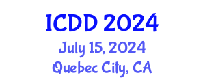 International Conference on Disability and Diversity (ICDD) July 15, 2024 - Quebec City, Canada