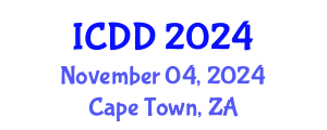 International Conference on Disability and Diversity (ICDD) November 04, 2024 - Cape Town, South Africa