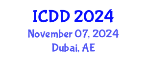 International Conference on Disability and Diversity (ICDD) November 07, 2024 - Dubai, United Arab Emirates