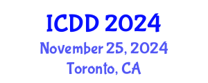International Conference on Disability and Diversity (ICDD) November 25, 2024 - Toronto, Canada