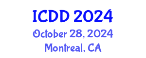 International Conference on Disability and Diversity (ICDD) October 28, 2024 - Montreal, Canada