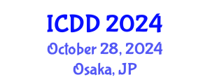 International Conference on Disability and Diversity (ICDD) October 28, 2024 - Osaka, Japan
