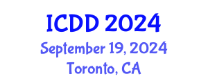 International Conference on Disability and Diversity (ICDD) September 19, 2024 - Toronto, Canada
