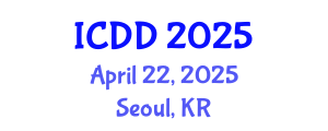 International Conference on Disability and Diversity (ICDD) April 22, 2025 - Seoul, Republic of Korea