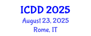 International Conference on Disability and Diversity (ICDD) August 23, 2025 - Rome, Italy