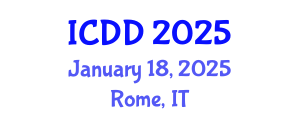 International Conference on Disability and Diversity (ICDD) January 18, 2025 - Rome, Italy