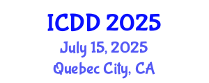 International Conference on Disability and Diversity (ICDD) July 15, 2025 - Quebec City, Canada