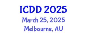 International Conference on Disability and Diversity (ICDD) March 25, 2025 - Melbourne, Australia