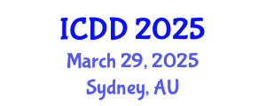 International Conference on Disability and Diversity (ICDD) March 29, 2025 - Sydney, Australia