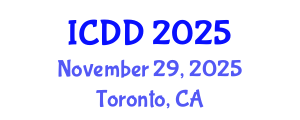 International Conference on Disability and Diversity (ICDD) November 29, 2025 - Toronto, Canada