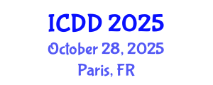 International Conference on Disability and Diversity (ICDD) October 28, 2025 - Paris, France