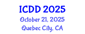 International Conference on Disability and Diversity (ICDD) October 21, 2025 - Quebec City, Canada
