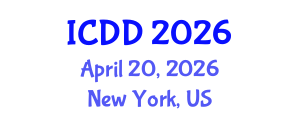 International Conference on Disability and Diversity (ICDD) April 20, 2026 - New York, United States International Conference on Disability and Diversity (ICDD) April 20, 2026 - New York, United States