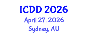 International Conference on Disability and Diversity (ICDD) April 27, 2026 - Sydney, Australia International Conference on Disability and Diversity (ICDD) April 27, 2026 - Sydney, Australia