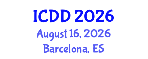 International Conference on Disability and Diversity (ICDD) August 16, 2026 - Barcelona, Spain International Conference on Disability and Diversity (ICDD) August 16, 2026 - Barcelona, Spain