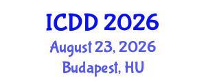 International Conference on Disability and Diversity (ICDD) August 23, 2026 - Budapest, Hungary International Conference on Disability and Diversity (ICDD) August 23, 2026 - Budapest, Hungary