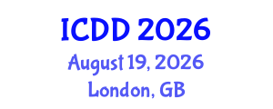 International Conference on Disability and Diversity (ICDD) August 19, 2026 - London, United Kingdom International Conference on Disability and Diversity (ICDD) August 19, 2026 - London, United Kingdom