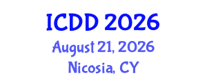 International Conference on Disability and Diversity (ICDD) August 21, 2026 - Nicosia, Cyprus International Conference on Disability and Diversity (ICDD) August 21, 2026 - Nicosia, Cyprus